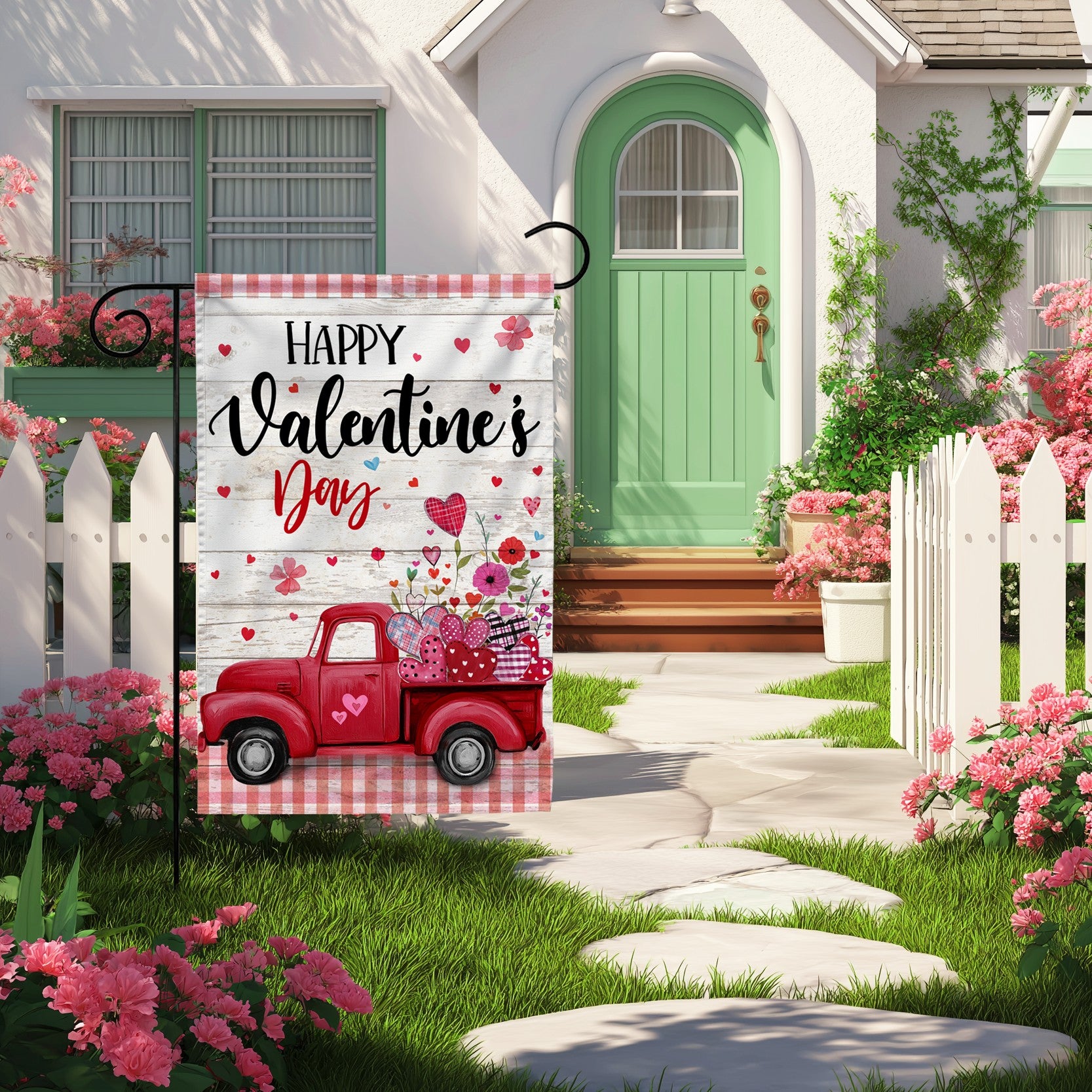 Drapeau de jardin double face de petite taille