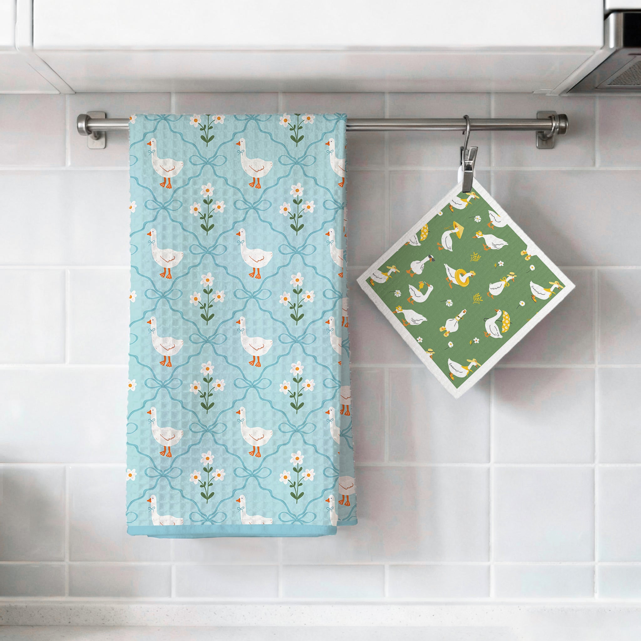 Custom Kitchen Towel & Dishcloth Set for Small Brands