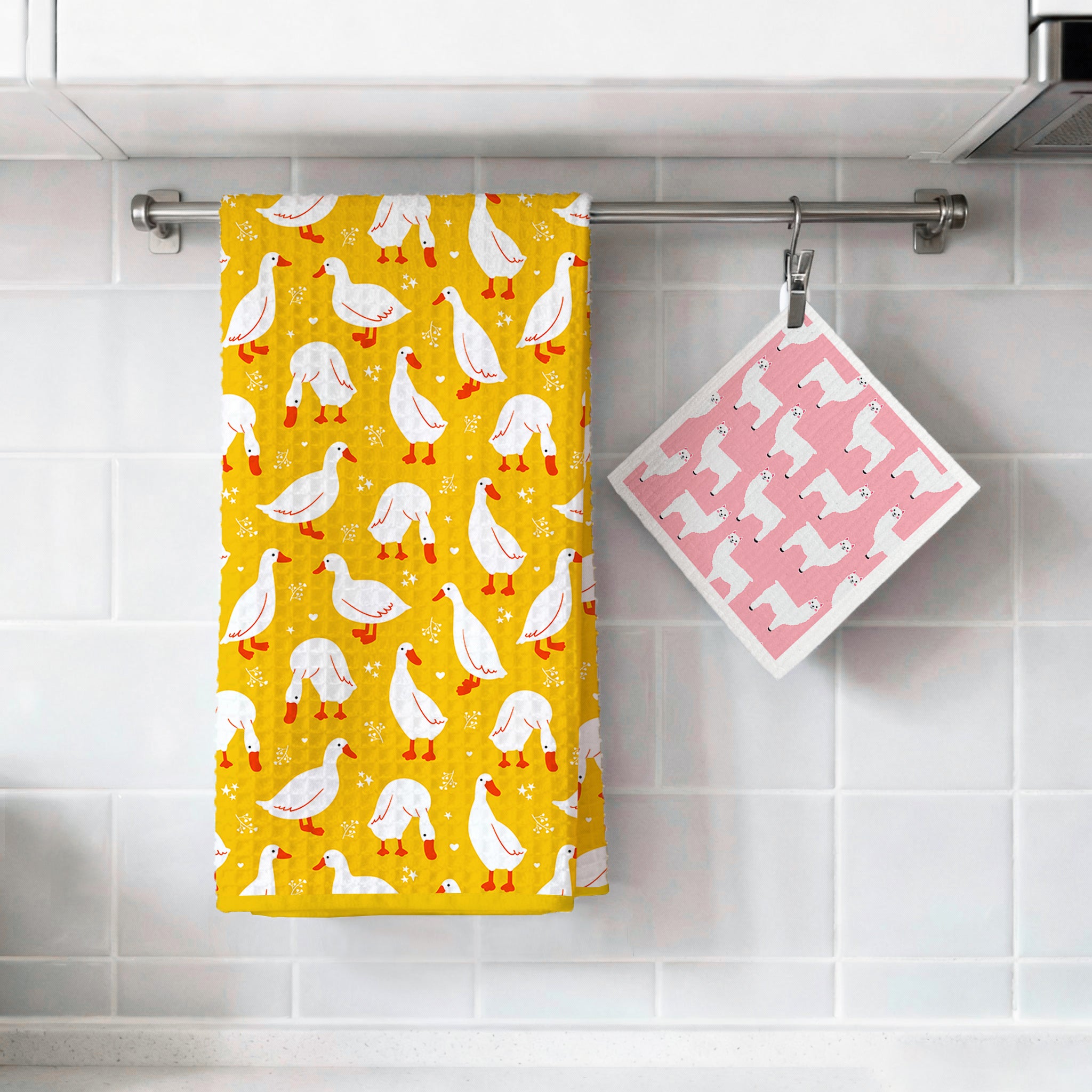 Custom Kitchen Towel & Dishcloth Set for Small Brands
