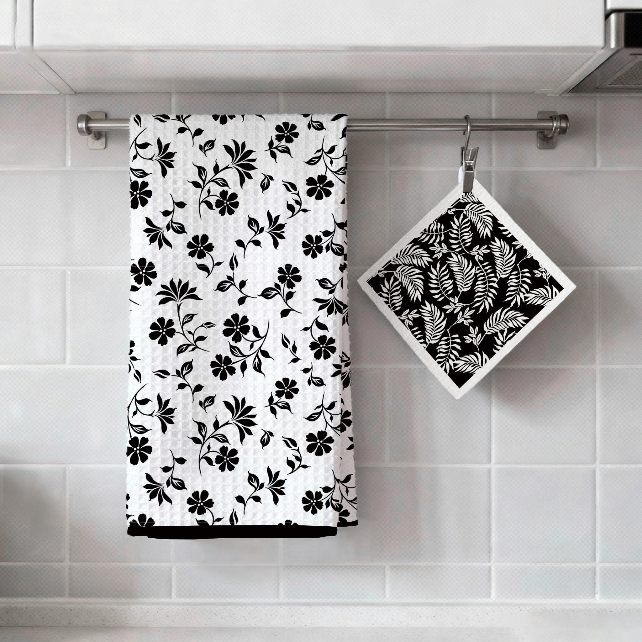 Eco-Friendly Kitchen Towel and Dishcloth Set