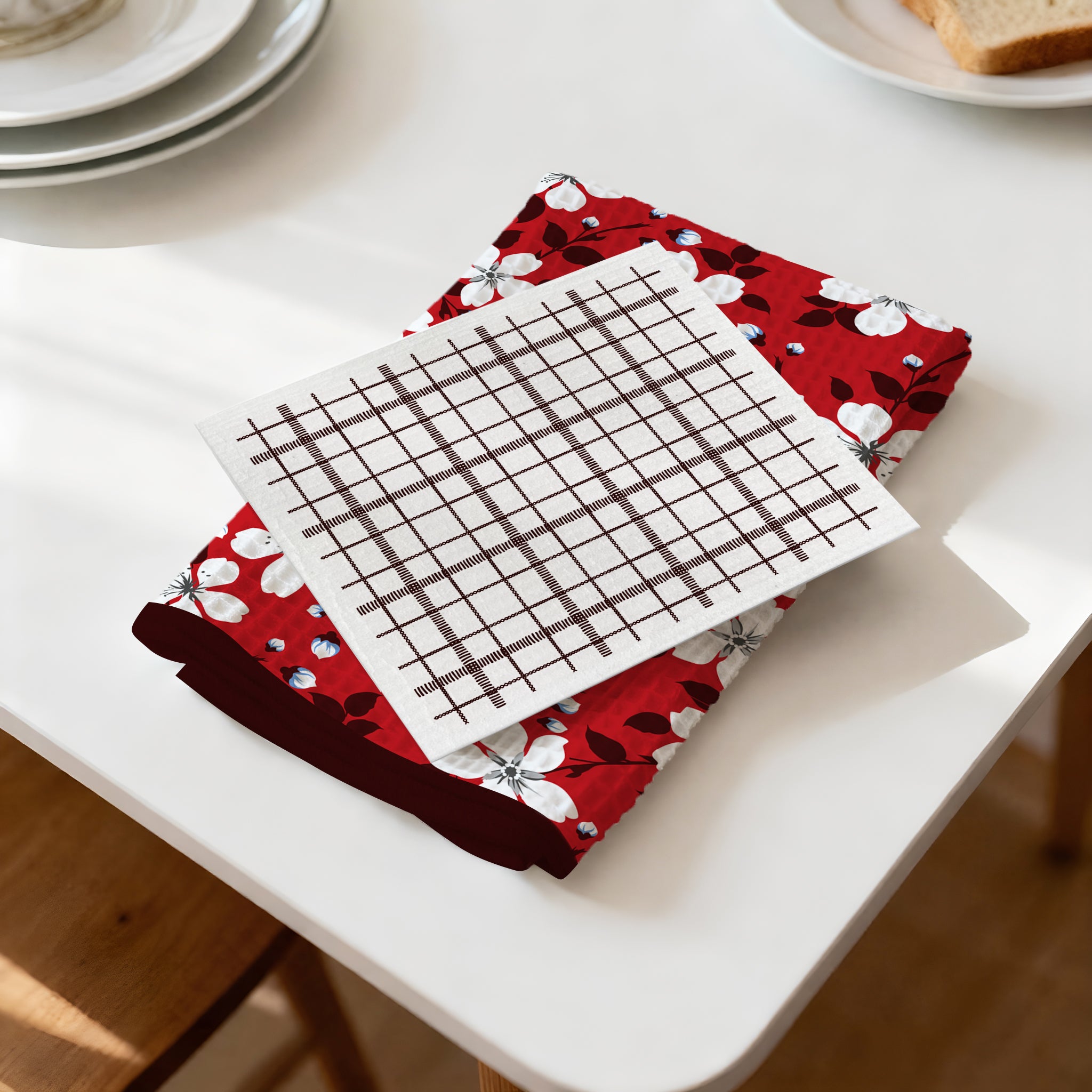 Branded Kitchen Towel & Dishcloth Set