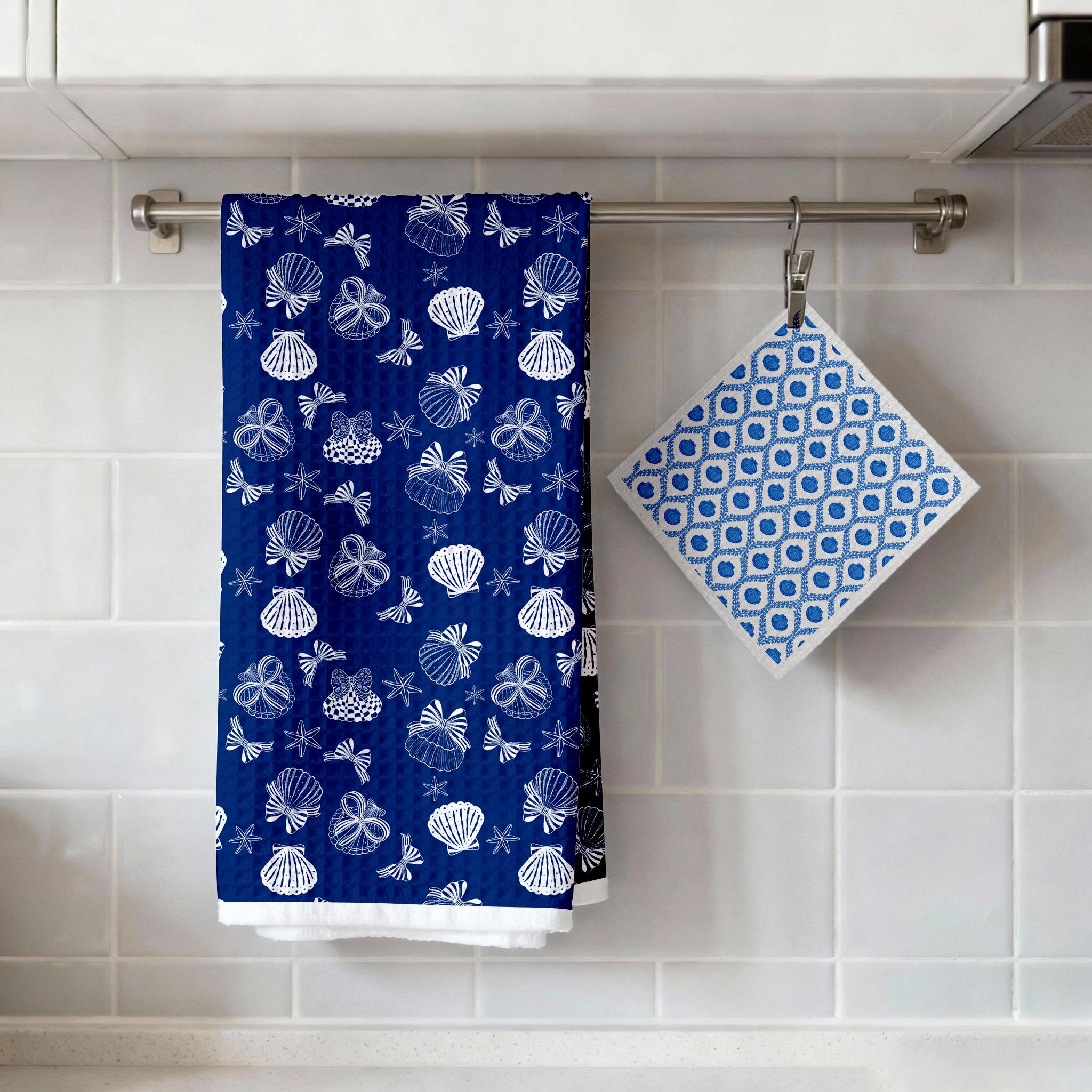 Custom Logo Kitchen Towel & Dishcloth Set