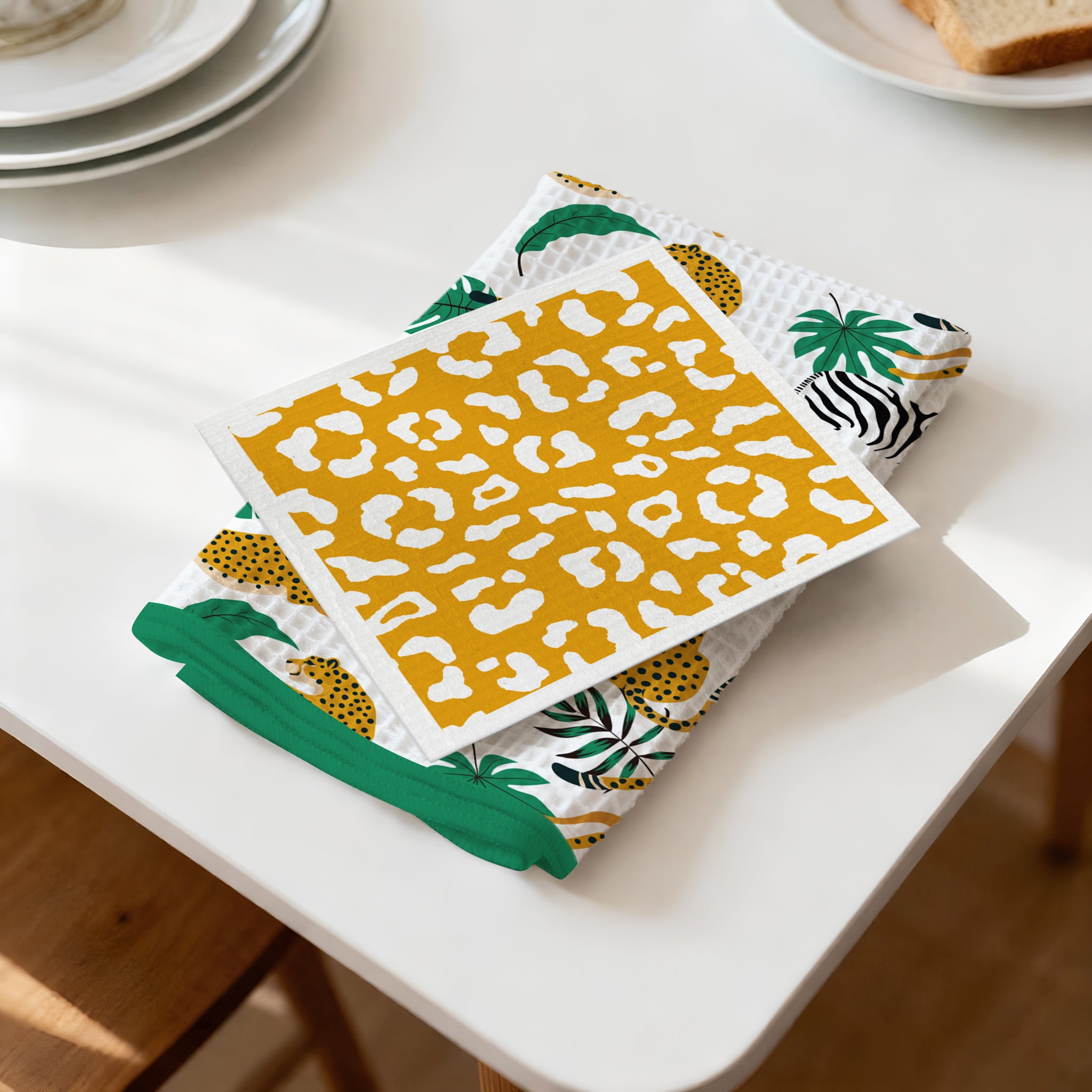 Custom Logo Kitchen Towel & Dishcloth Set