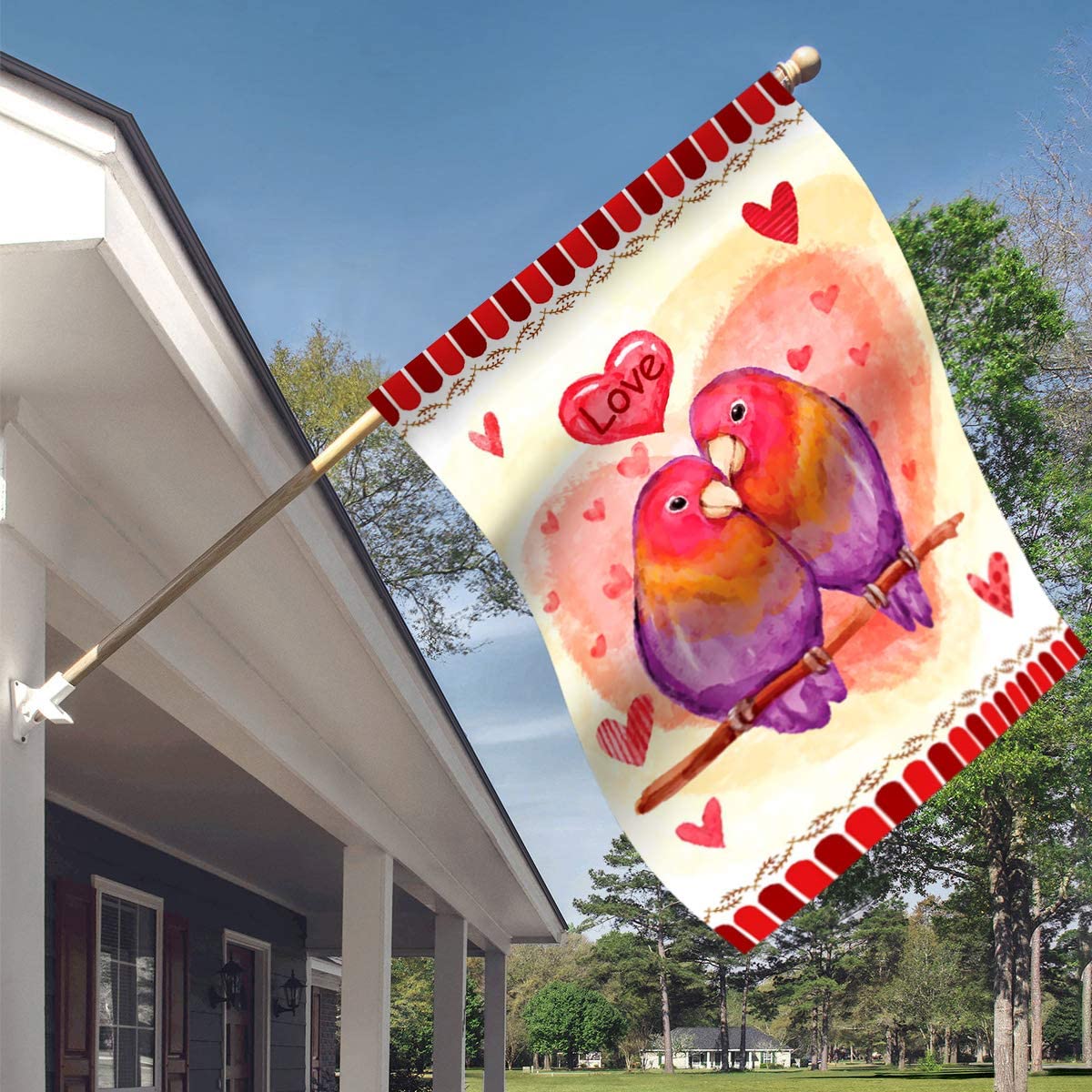 Drapeau de jardin double face grand format