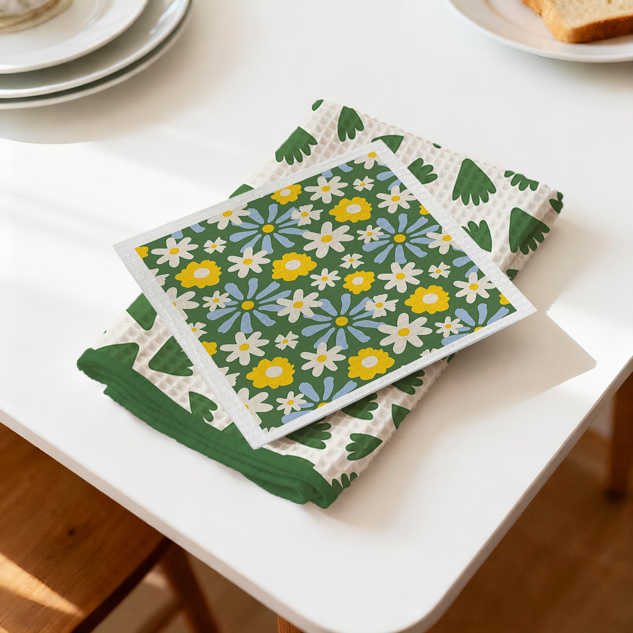 Low MOQ Custom Kitchen Towel & Dishcloth Set
