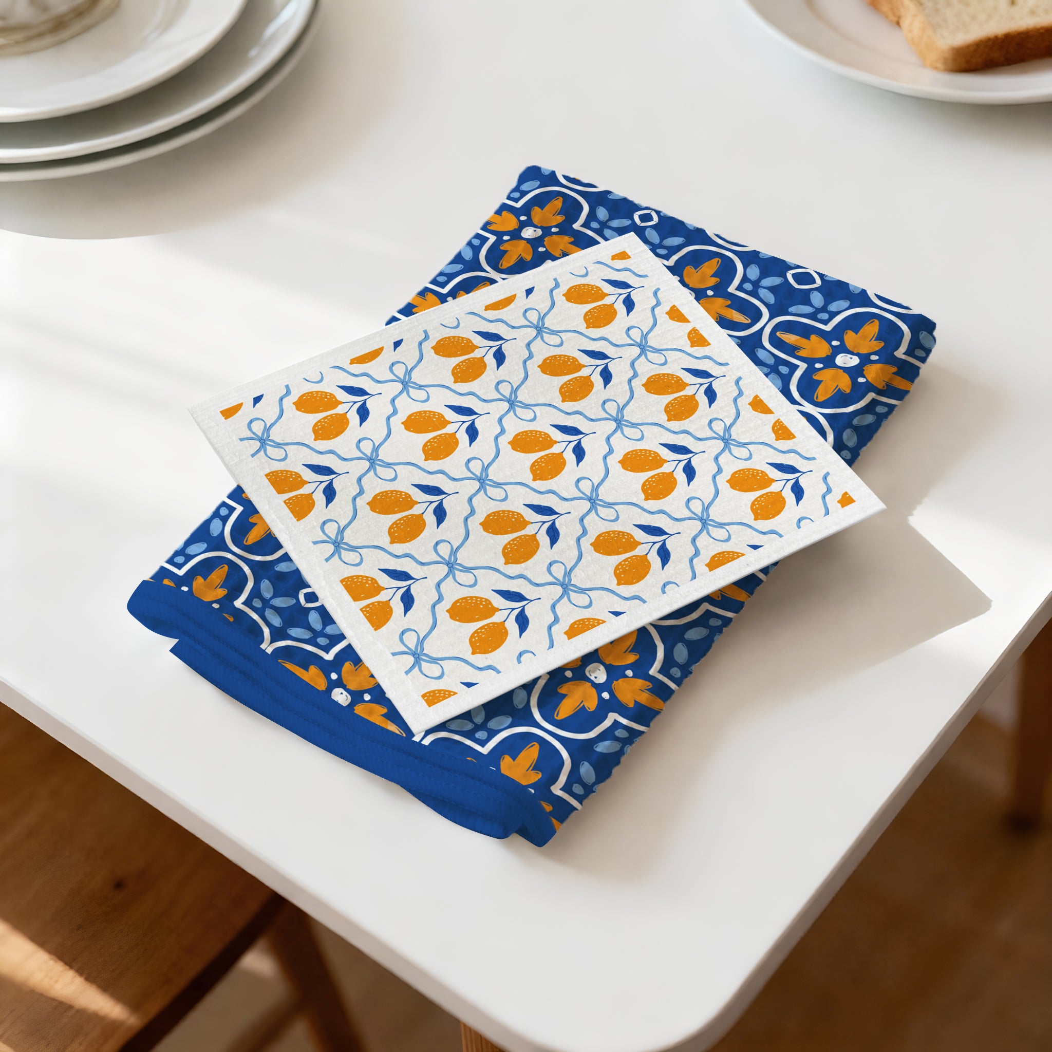 Custom Kitchen Towel & Dishcloth Set