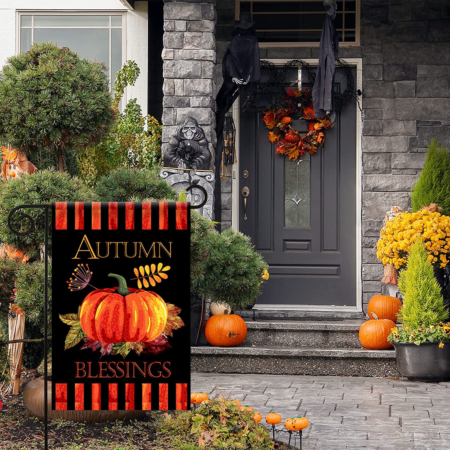Drapeau de jardin double face de petite taille