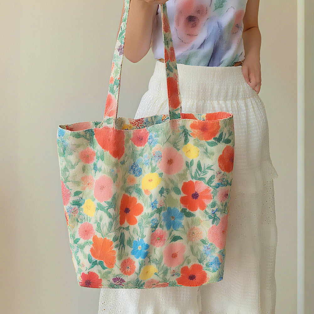 Custom Canvas Tote Bag - All-over Print