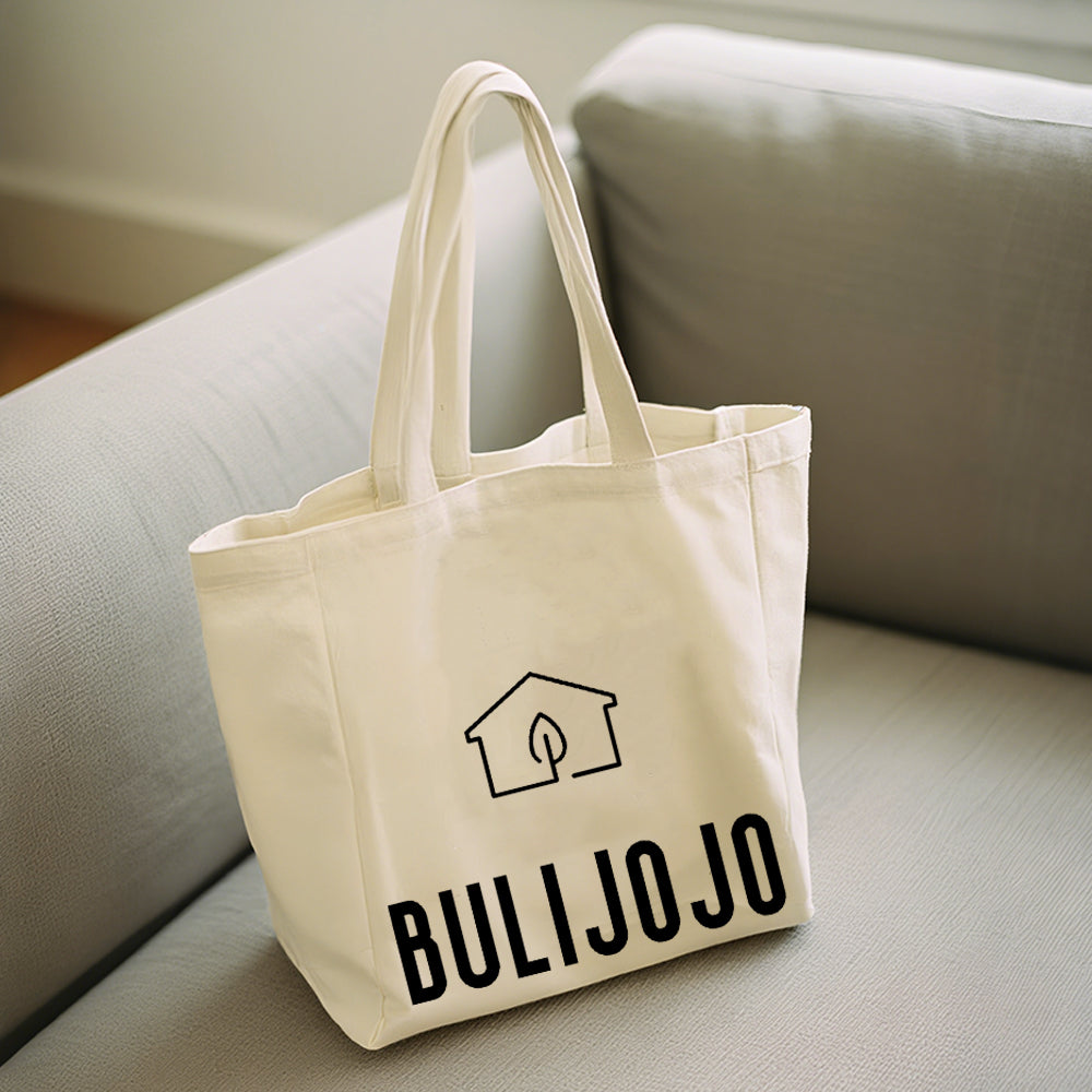 Custom Canvas Tote Bag - Horizontal Bottom and sides