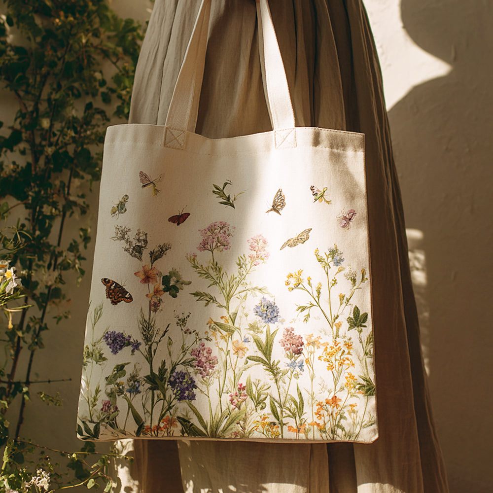 Custom Canvas Tote Bag - Flat