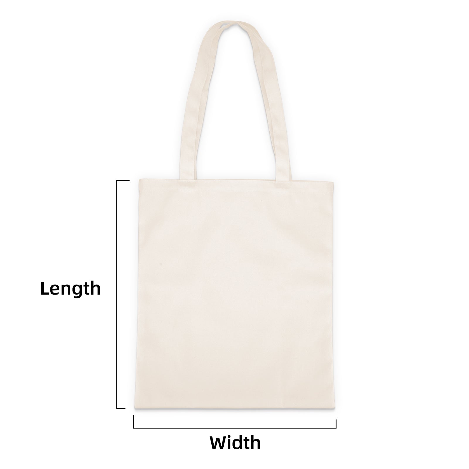 Custom Canvas Tote Bag - Flat